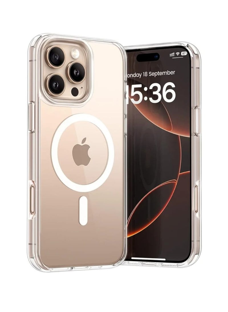 traditious iPhone 16 Pro Max Clear Cover MagSafe Compatible Case - Protective Scratch Resistant Crystal Clear & Slim Design (Clear)  - Image 1