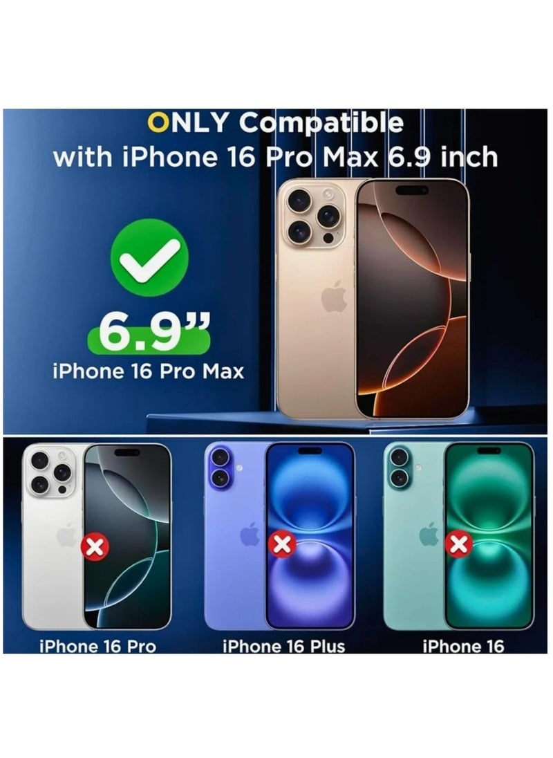 traditious iPhone 16 Pro Max Clear Cover MagSafe Compatible Case - Protective Scratch Resistant Crystal Clear & Slim Design (Clear)  - Image 3