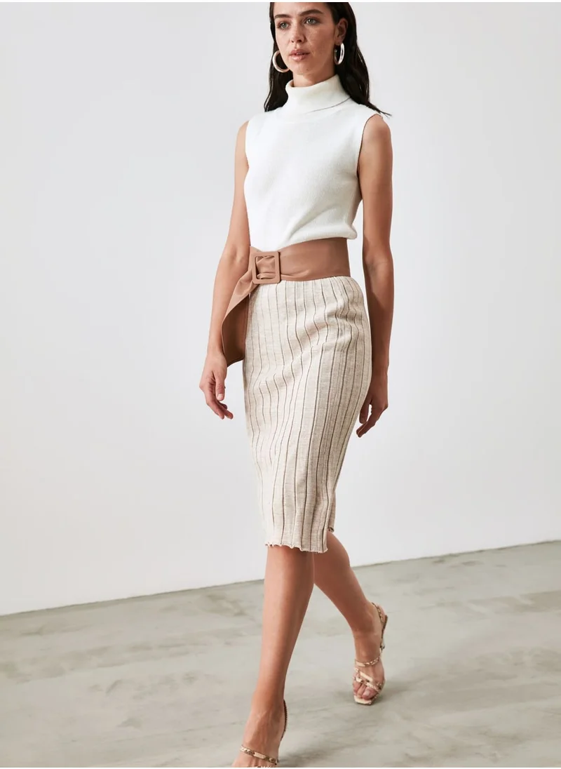 trendyol Ribbed Skirt