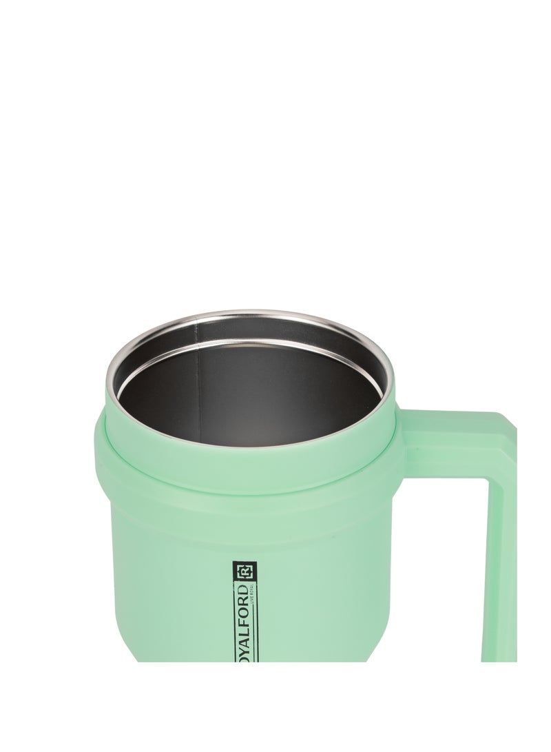 Royalford 1000ml Vacuum Mug RF12436 Double Wall Stainless Steel Body with Handle Hot or Cold Leak-Proof Suitable for Indoor and Outdoor Assorted Colors - Image 4