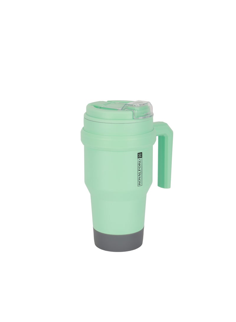 Royalford 1000ml Vacuum Mug RF12436 Double Wall Stainless Steel Body with Handle Hot or Cold Leak-Proof Suitable for Indoor and Outdoor Assorted Colors - Image 5