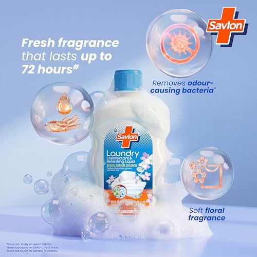 Savlon ITC Savlon Laundry Disinfectant & Refreshing Liquid 890ml | After-Detergent Wash | Kills 99.9% Bacteria Fungi | 72-Hour Fresh Fragrance | Safe on Clothes | No Bleach | Contains Benzalkonium Chloride - Image 5