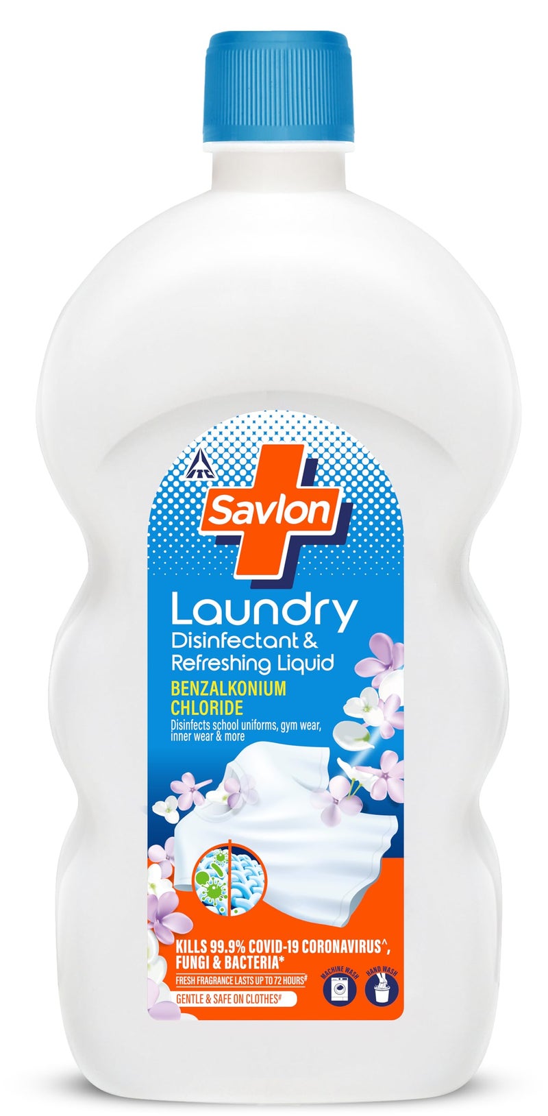 Savlon ITC Savlon Laundry Disinfectant & Refreshing Liquid 890ml | After-Detergent Wash | Kills 99.9% Bacteria Fungi | 72-Hour Fresh Fragrance | Safe on Clothes | No Bleach | Contains Benzalkonium Chloride - Image 1