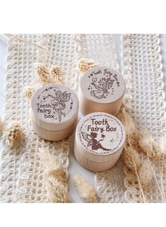 SYOSI 3 Wooden Tooth Fairy Boxes for Boys and Girls - Tooth Keepsake Boxes for Lost Teeth - Ideal Birthday Presents for Baby Toddlers  - Image 5
