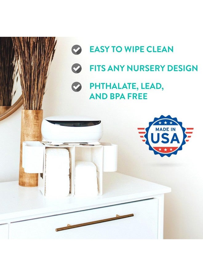 Prince Lionheart 2-in-1 Diaper Caddy - Modular Diaper Depot Organizer for Holding All Nursery Essentials - Versatile Storage for Diapers, Creams, Wipes, and More - Image 3