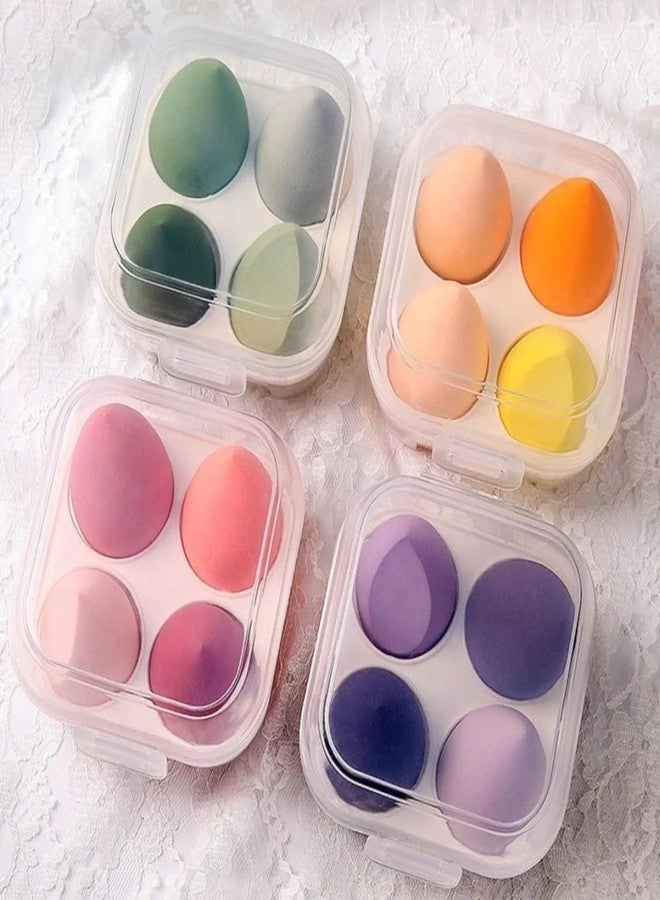 Gonegal 4 Makeup Sponge With Storage Box Beauty tools - Image 1