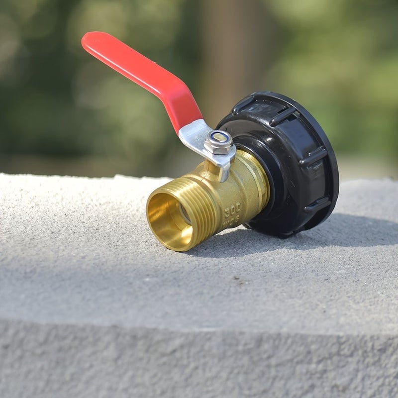 Ibc Tank Adapter S60 Brass 1 2 Male Thread Connector Valve Fitting for Rainwater Collection - Image 5