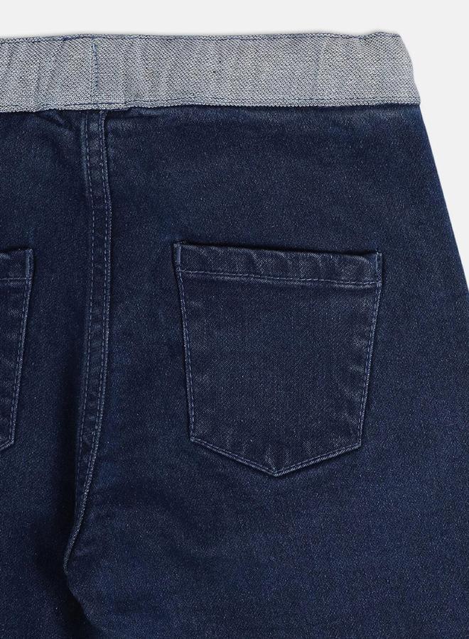 MINIKLUB Boys Cotton Blend Jeans with Drawstring Waist - Image 4