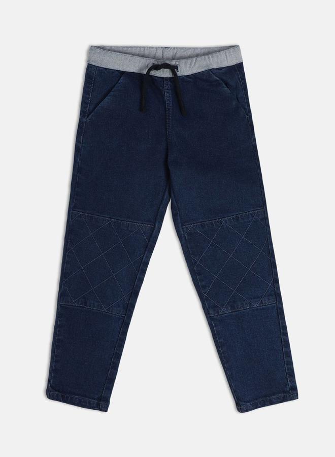 MINIKLUB Boys Cotton Blend Jeans with Drawstring Waist - Image 1