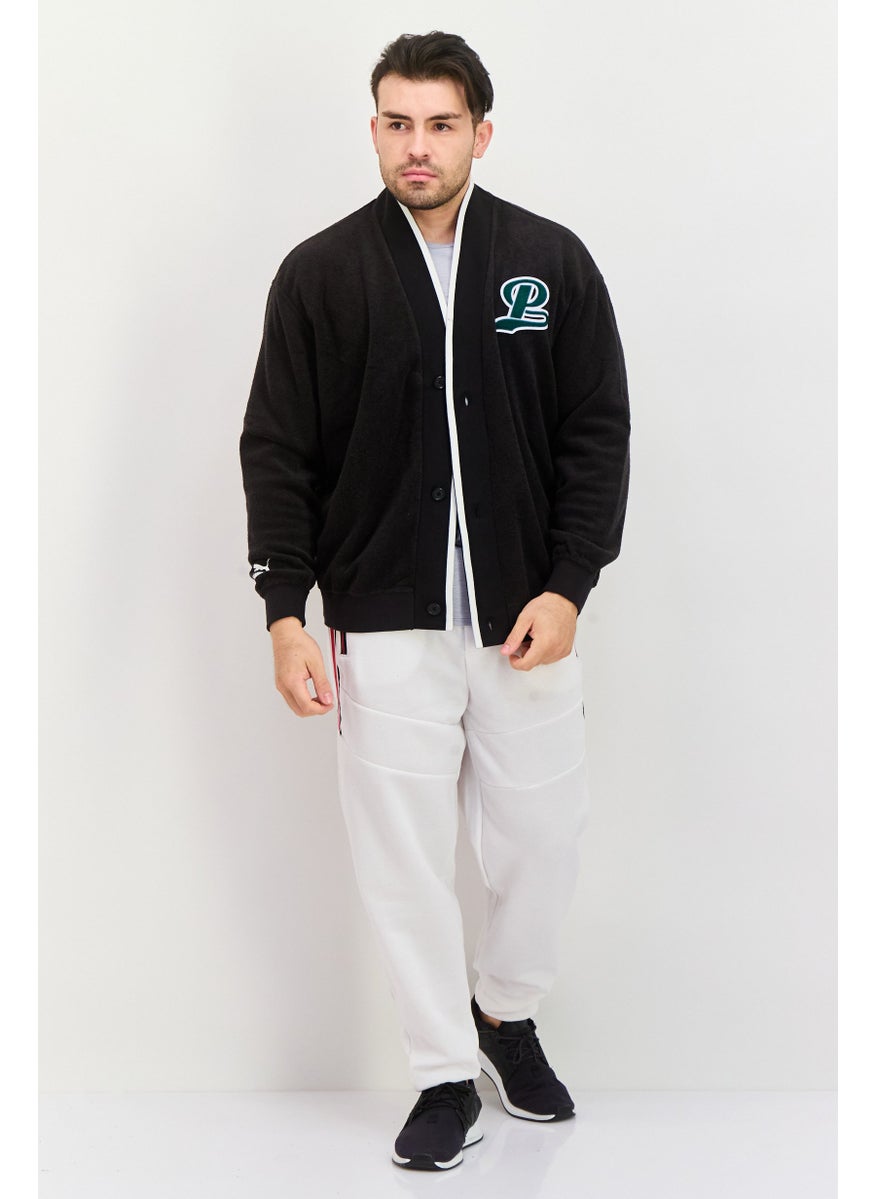PUMA Men Sportswear Fit Outdoor Cardigans, Black  - Image 4