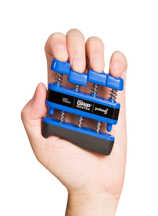 Prohands Gripmaster Hand Exerciser, Finger Exerciser (Hand Grip Strengthener), Spring-Loaded, Finger-Piston System, Isolate and Exercise Each Finger, (5 lb Light Tension, Blue-Gripmaster) - Image 3