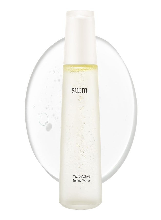 SU:M ماء تونر SU:M Micro-Active (5.07 أونصة سائلة) - تونر مقشر لطيف ذو مرحلتين مع تهيج منخفض، تحسين نسيج البشرة وزيادة الحيوية، العناية بالبشرة الكورية. PHA، بيوبيبتيد. - Image 1