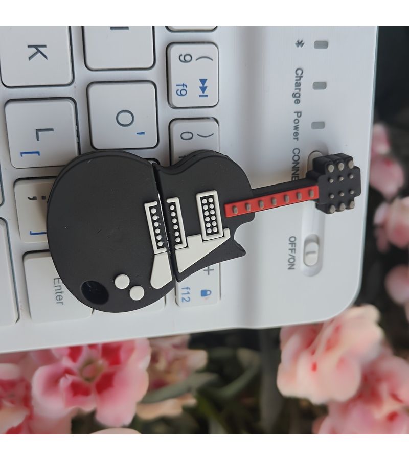 قرص فلاش USB 8 جيجابايت بتصميم كاريكاتوري على شكل غيتار، مثالي للمكاتب والطلاب ومناسب كهدية. - Image 5