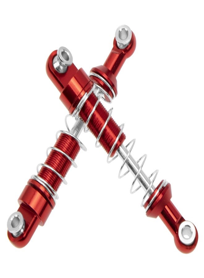 Vgoohobby Metal Shock Absorber Damper Suspension with Extender Seat Mount Compatible with 1/12 MN D90 D91 D96 D99 D99S MN90 MN99S WPL C14 C24 C34 1/16 RC Crawler Car (Red) - Image 4