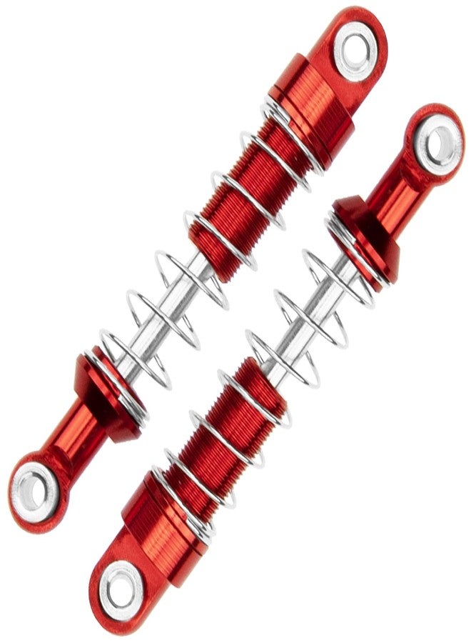 Vgoohobby Metal Shock Absorber Damper Suspension with Extender Seat Mount Compatible with 1/12 MN D90 D91 D96 D99 D99S MN90 MN99S WPL C14 C24 C34 1/16 RC Crawler Car (Red) - Image 3