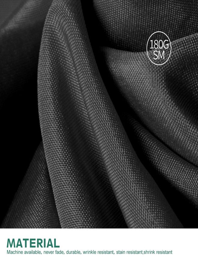 Surmente 2 Pack Black Table Skirt, 14ft Polyester Tablecloth for Weddings, Banquets, or Restaurants - Image 3