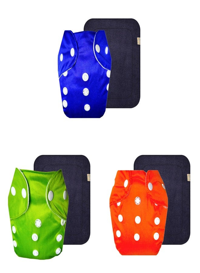 Dumbledo Lite Cloth Diaper with Black Insert (Pack of 3) | Dry Feel and Comfortable | Leakproof | Quick Dry | Trusted by Moms | 3 Months - 2 Years | Unisex Baby - Image 1