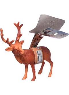 Small deer animal toy for children plastic-brown