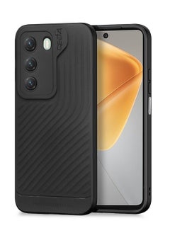 Gear4 Infinix Hot 50 4G 2024 Gear4 Soft Liquid Silicone with Wavey Texture Case Cover - Black  - Image 1
