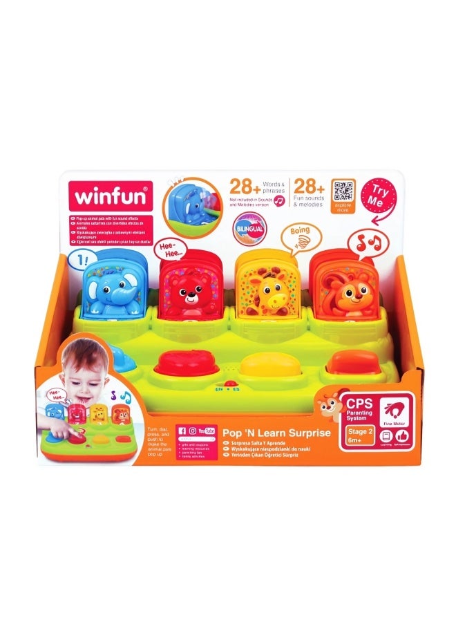 WinFun WinFun Pop 'N Learn Surprise Toy - Image 1