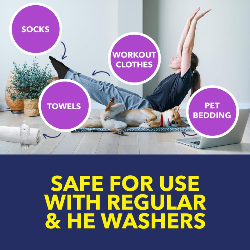 Oxiclean أوكسي كلين مزيل الروائح المتعددة الاستخدامات ومسحوق إزالة بقع الغسيل، 5 رطل - Image 4