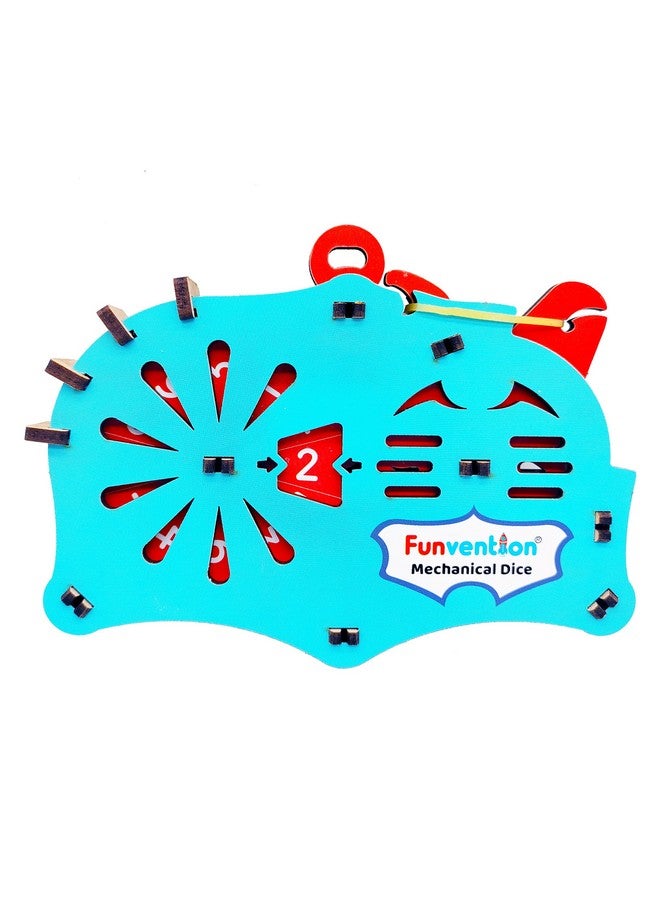 Funvention (Pack of 6) DIY Mechanical Dice (1 to 6) Random Number Generator - Board Game Companion - Birthday Return Gifts Pack - Image 2
