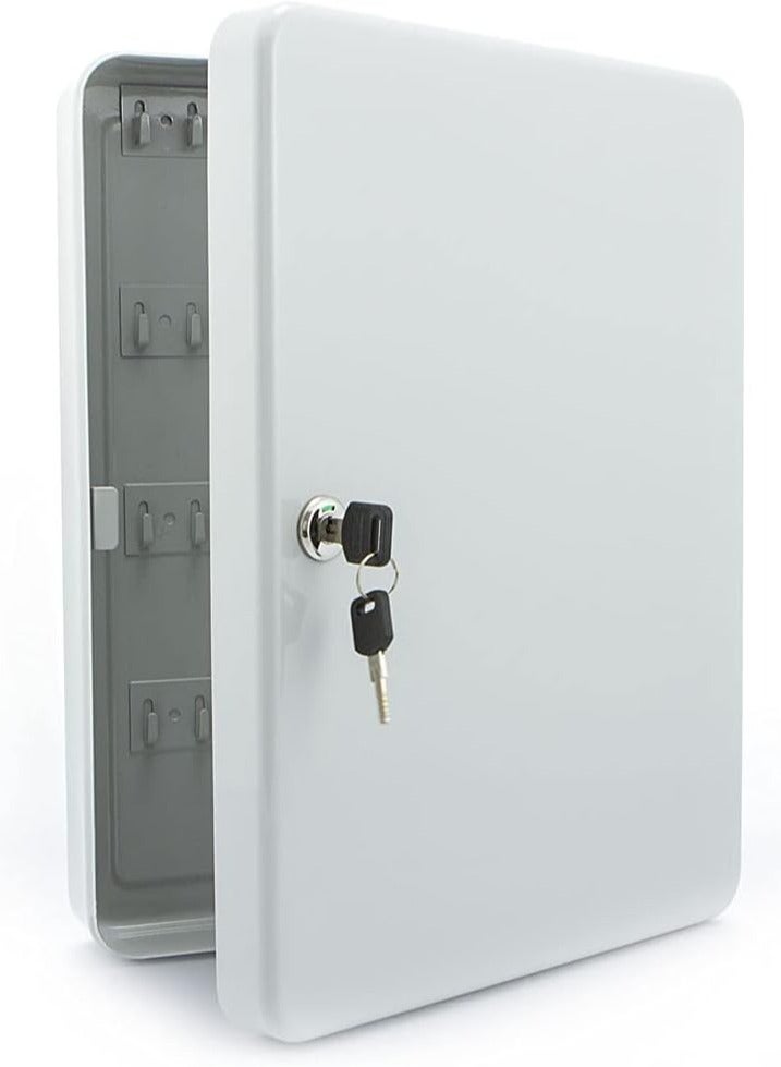 Key Cabinets 80 keys Lock Box for House Key - Iron Material Key Box for Wall with Key Hooks  Key Labels - Key Organizer Box and Safe for Car Real Estate Key Storage - Image 2