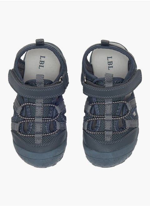 Boys Mesh Detail Sandals with Hook and Loop Closure