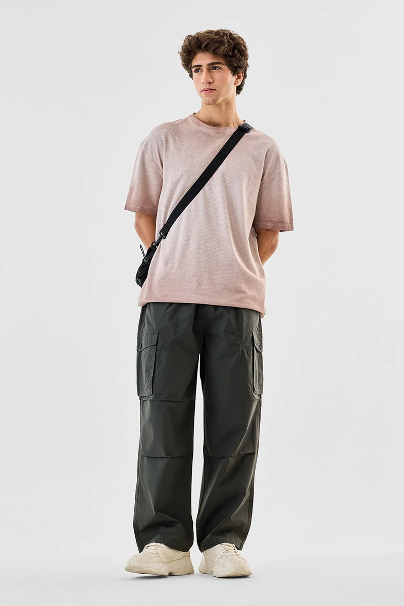 SNITCH بنطلون كارجو بخصر مطاطي وستة جيوب