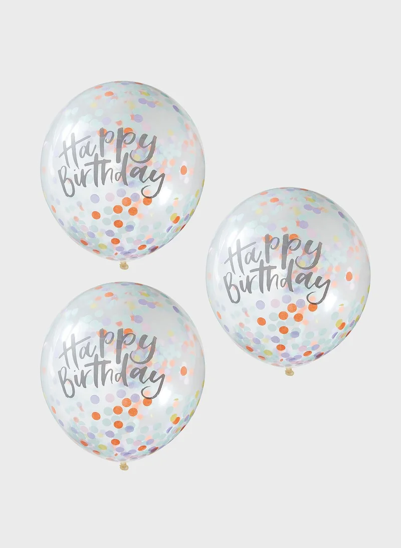 Ginger Ray Happy Birthday Confetti Balloons