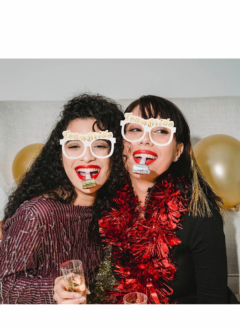 Excefore Hen Party Glasses 10 Pcs Bride to be Accessories Team Bachelorette Night Props for Eyes - Image 4