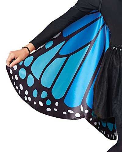 Seasons Kids Monarch Butterfly Cape Wings, Blue, One Size - Image 2