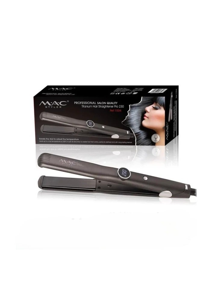 Mac Styler MAC Professional Hair Straightener Pro – Fast Heating, Ceramic Plates for Smooth, Frizz-Free Hair - Image 1
