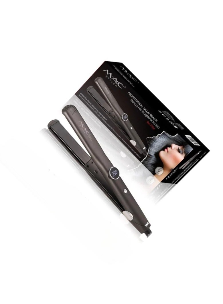 Mac Styler MAC Professional Hair Straightener Pro – Fast Heating, Ceramic Plates for Smooth, Frizz-Free Hair - Image 3