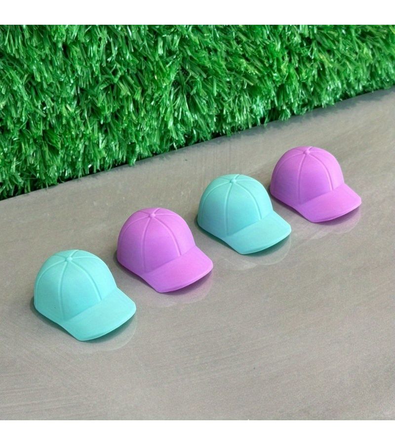 Random Color Baseball Cap And Sun Hat For Dollhouse Play Accessories - Image 2