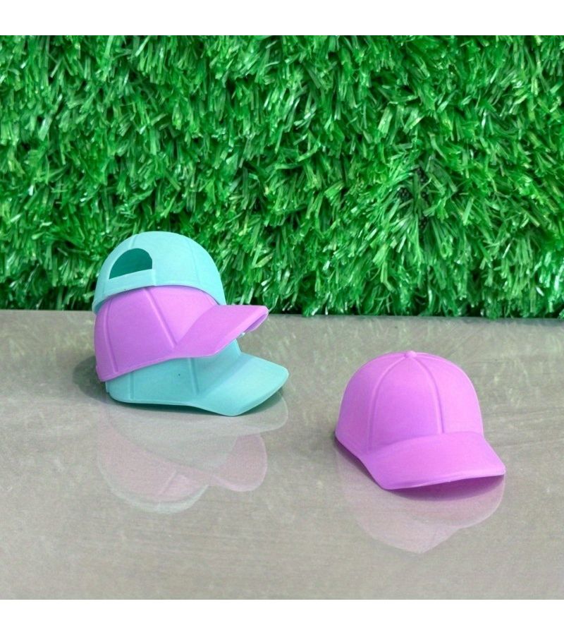 Random Color Baseball Cap And Sun Hat For Dollhouse Play Accessories - Image 5