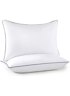 Beauenty Bed Pillows for Sleeping 2 Pack, Queen Size Set of 2 for Side Back and Stomach Sleepers, Cooling Pillows,Down Alternative Filling Luxury Soft Supportive Plush Pillows (White)  - Image 1