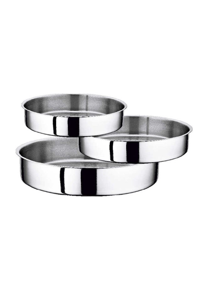 أوزو OZO 4006 طقم صواني ستانلس ستيل 3 قطع. 28.32 و 36 سم صنع في تركيا - Image 2