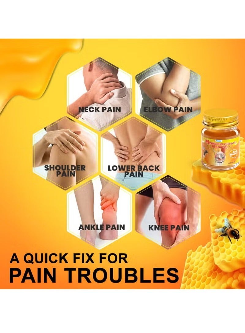 Sumifun 3Pcs Meniscus Pain Relief Ointment Joint Pain Relief Cream Knee Care Bee venom Balm for Joint Care Treatment Gel Cream Bee Venom Pain Relief Cream 3x15g - Image 3