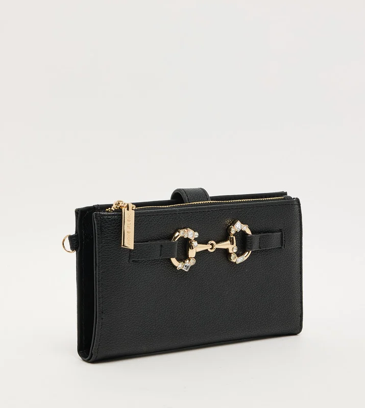 ان كلاين Akg5091 Black Women's Wristlet