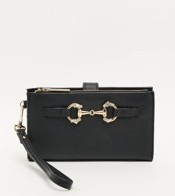 ان كلاين Akg5091 Black Women's Wristlet