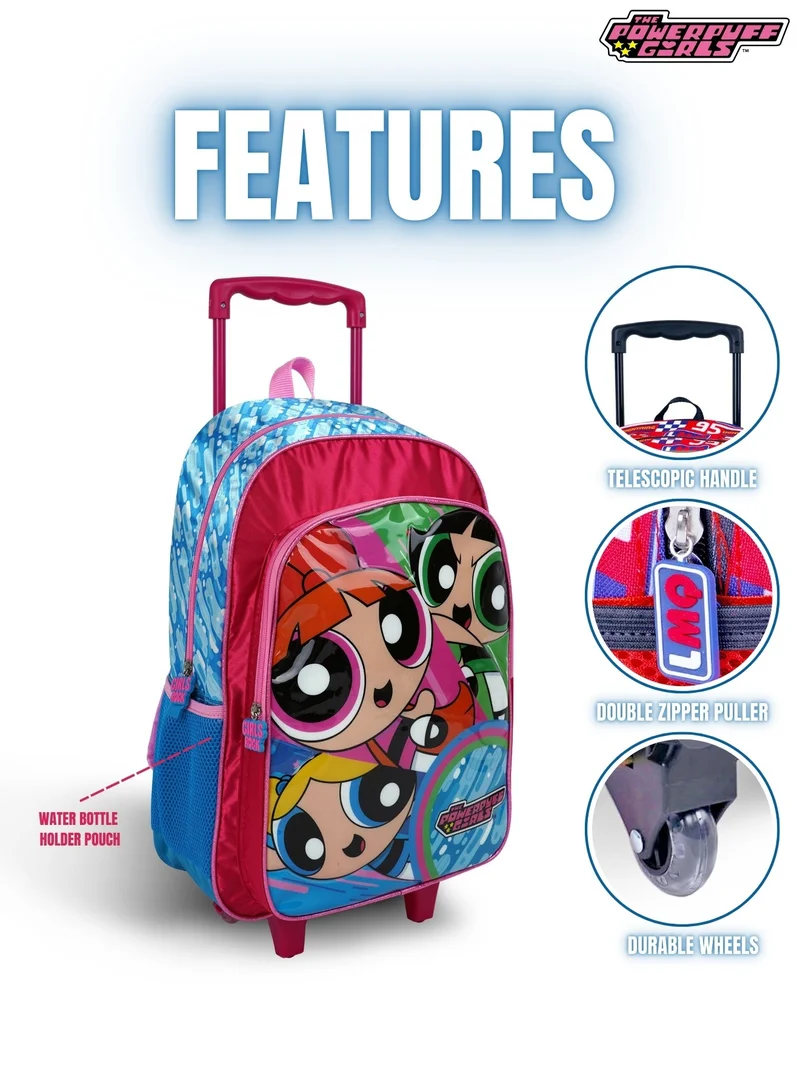 Warner Bros 5-in-1 Trolley School Bag Set - Ergonomic Backpack, Water Bottle, Lunch Box, Insulated Bag & Pencil Case, Lightweight & Durable, for Girls 6+, Perfect for School & Travel