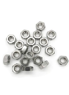 ZLYY M10 Hex Nut 304 Stainless Steel A270 Grade Hexagon Nuts Silver Tone 20pcs  - Image 1