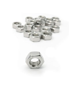 ZLYY M10 Hex Nut 304 Stainless Steel A270 Grade Hexagon Nuts Silver Tone 20pcs  - Image 3