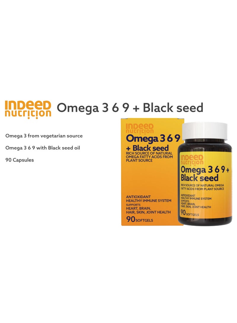 Indeed أوميغا 3 36+ زيت حبة البركة كبسولات لينة 90 حبة - Image 2