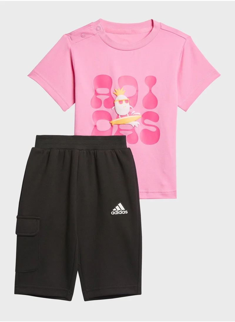 Adidas Infant 3/4 T-Shirt Set