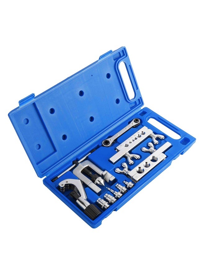 DEFAONS 6-in-1 Professional Tubing Flaring Tool Kit with Tube Cutter, Wrench, and Swage Adapters for Flaring and Swaging Copper, Aluminum, and Brass Pipes for HVAC, Refrigeration, and Plumbing Applications - Image 3