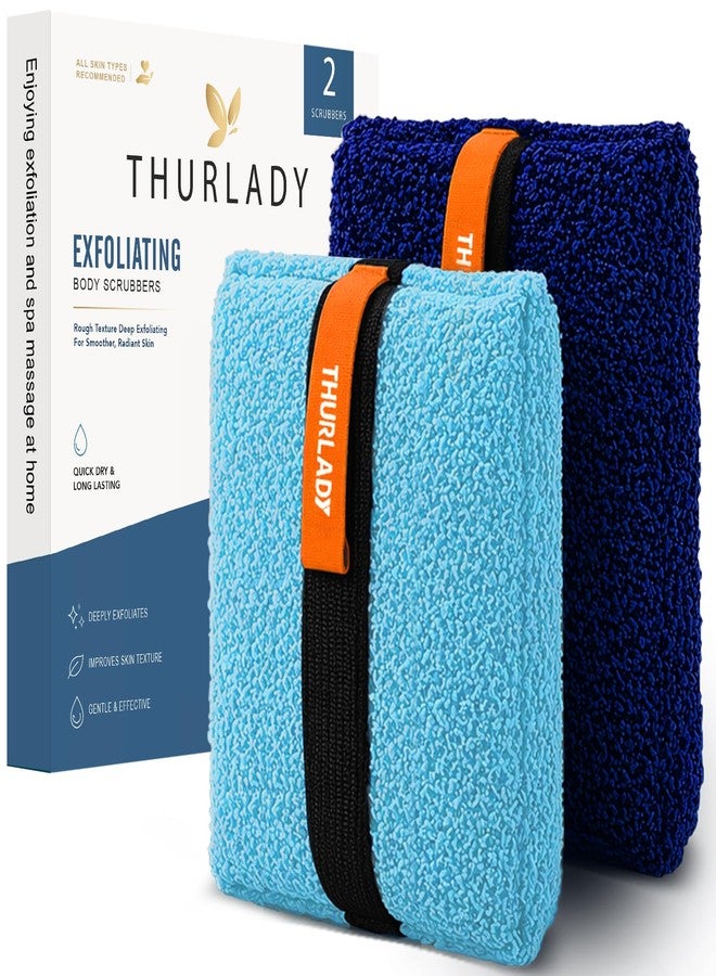 THURLADY Exfoliating Body Scrubber, Rough Body Scrubber Exfoliator, 2 Pack - Image 1