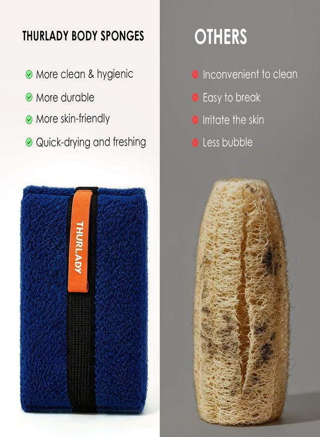 THURLADY Exfoliating Body Scrubber, Rough Body Scrubber Exfoliator, 2 Pack - Image 4