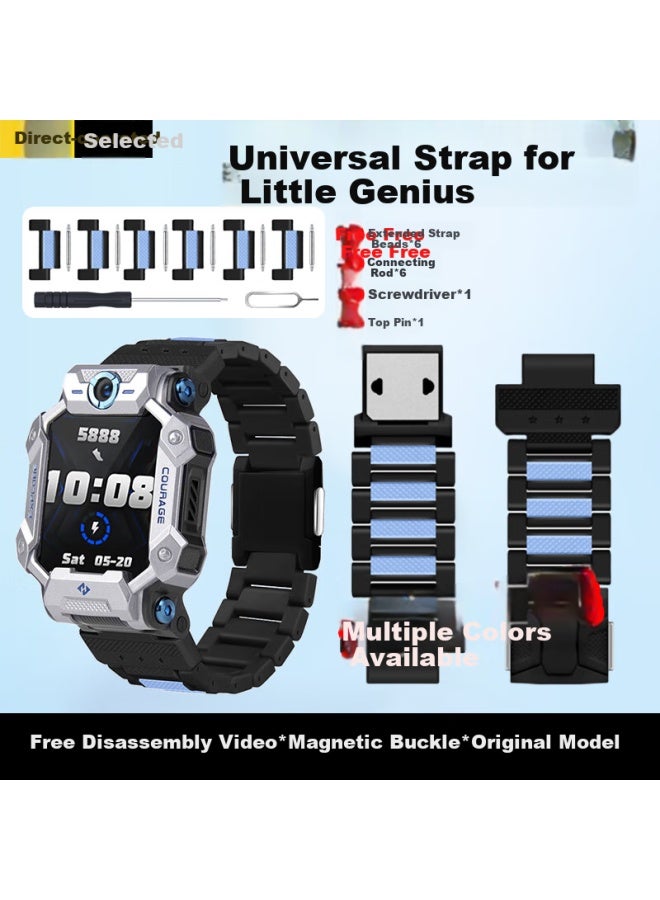 Xuanyi, Xiaotiancai Watch Strap Z10/z9/z8a, سوار ساعة هاتف للأطفال، إغلاق مغناطيسي، Z7s/z6p/z6s/z6/z6a/d3s/n3/q2a/d2/q1a/z5، أسود وأزرق - Image 1